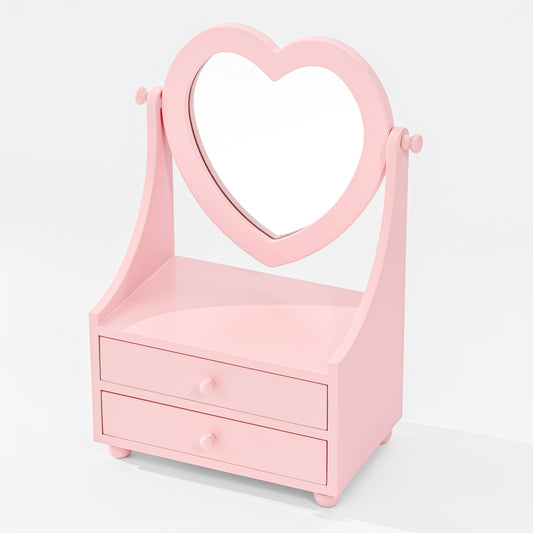 Heart Mirror Jewelry Box